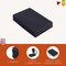 FabricLA Acrylic Felt Sheets for Crafts - Precut 9" X 12" Inches (20 cm X 30 cm) Felt Squares - Use Felt Fabric Craft Sheets for DIY, Hobby, Costume, and Decoration | Dark Grey - 6 Pieces
